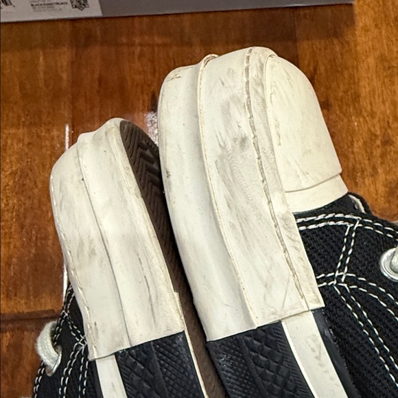 Converse Black and White High-Top Sneakers - Picture 9 of 13